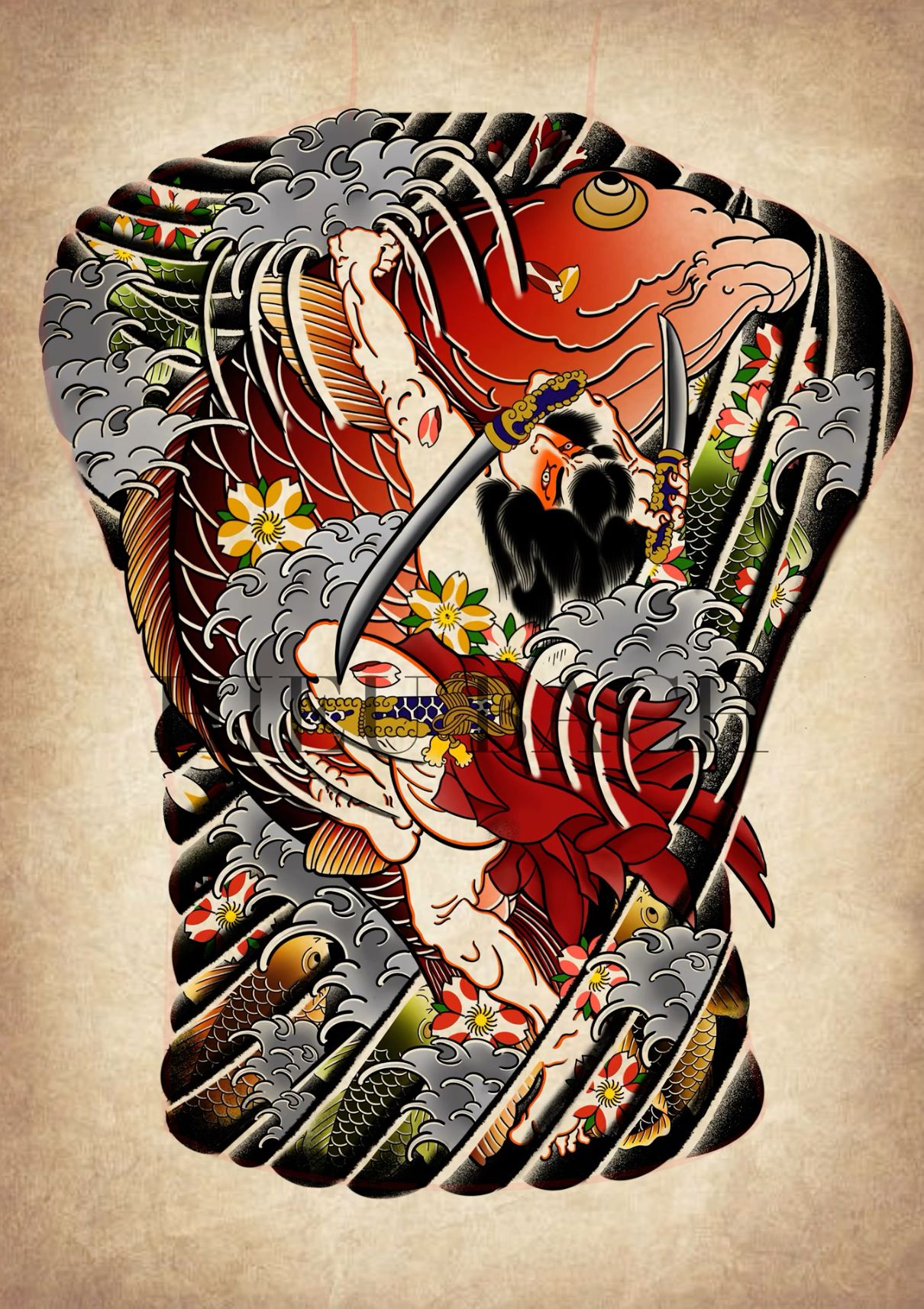 900+ ý tưởng hay nhất về Samurai tattoo trong 2026
