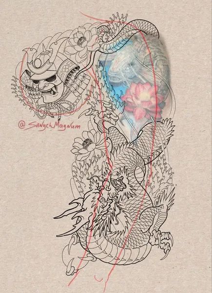 Samurai tattoo idea