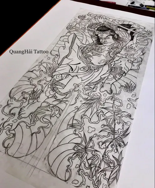 900+ ý tưởng hay nhất về Samurai tattoo trong 2026