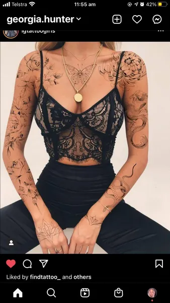 flowers tattoo