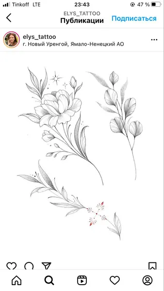flowers tattoo