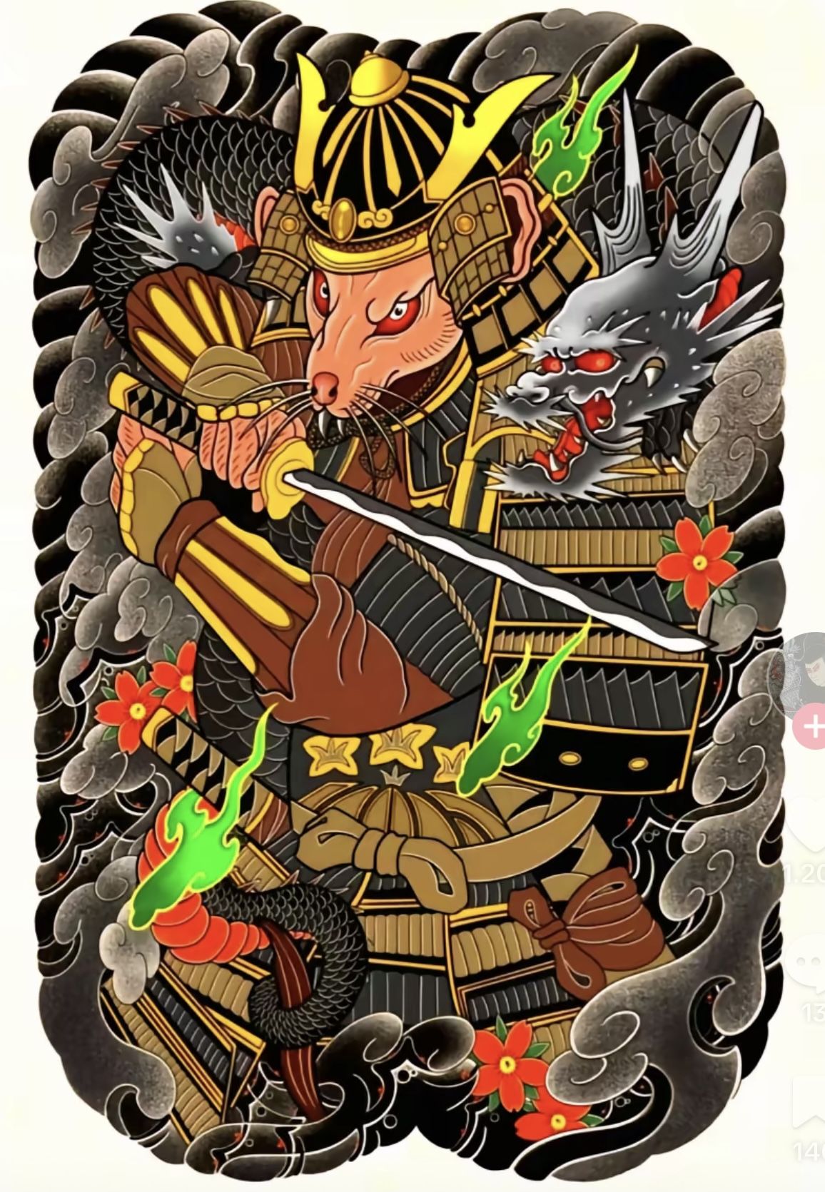 900+ ý tưởng hay nhất về Samurai tattoo trong 2026