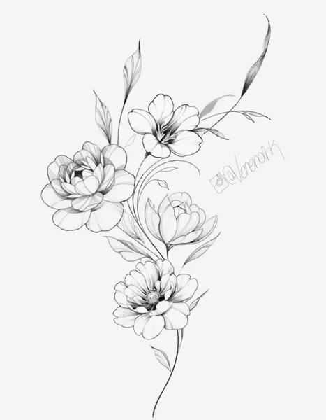 flowers tattoo