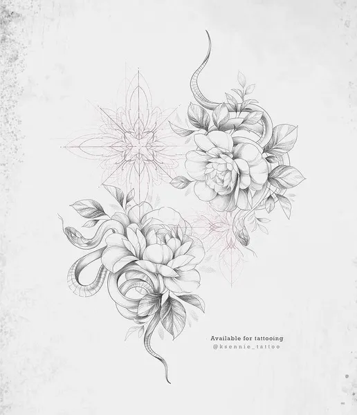 flowers tattoo