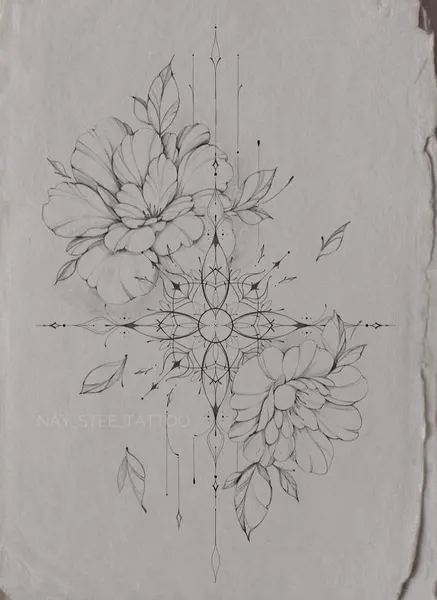 flowers tattoo