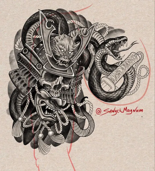 900+ ý tưởng hay nhất về Samurai tattoo trong 2026