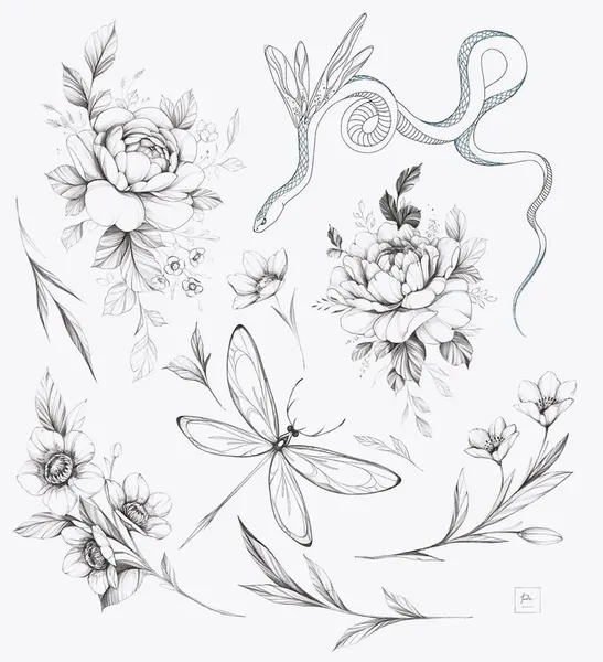 flowers tattoo