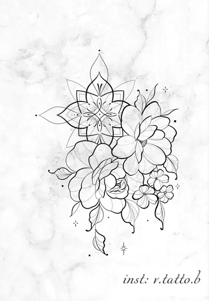 flowers tattoo