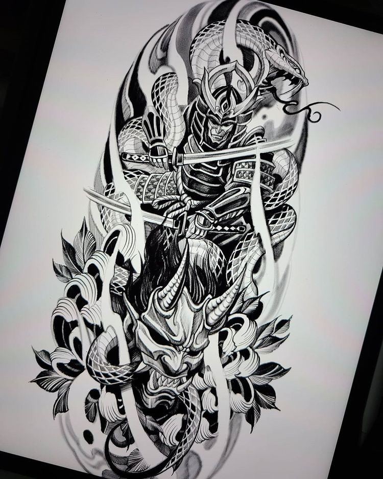 900+ ý tưởng hay nhất về Samurai tattoo trong 2026