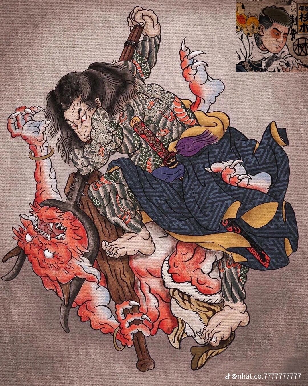 900+ ý tưởng hay nhất về Samurai tattoo trong 2026