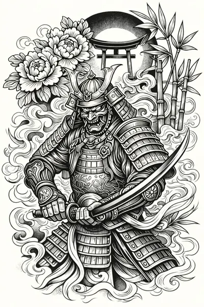 900+ ý tưởng hay nhất về Samurai tattoo trong 2026