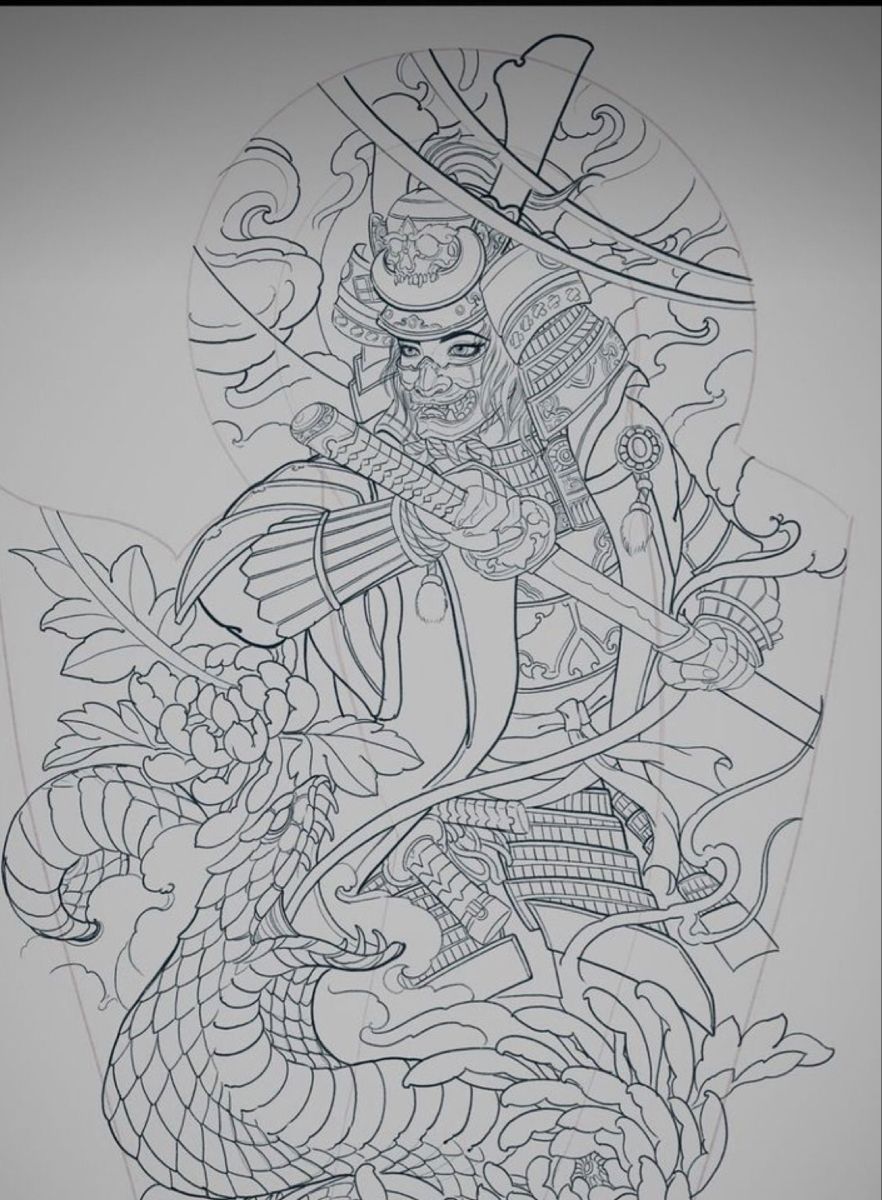 900+ ý tưởng hay nhất về Samurai tattoo trong 2026