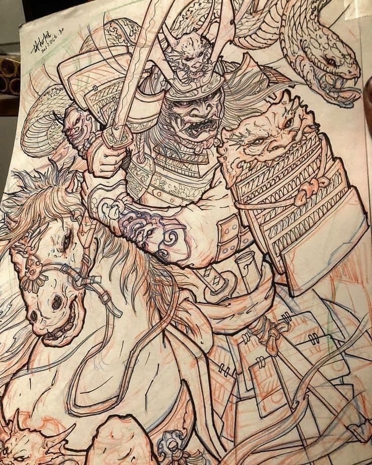 900+ ý tưởng hay nhất về Samurai tattoo trong 2026