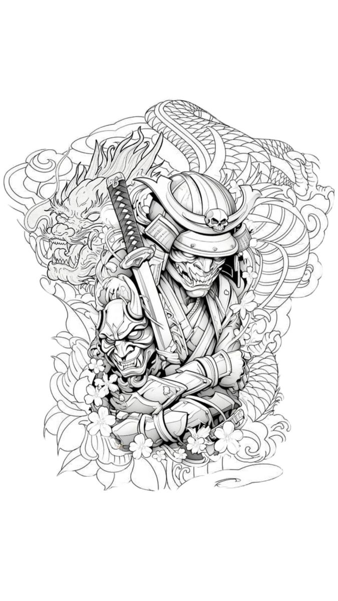 900+ ý tưởng hay nhất về Samurai tattoo trong 2026