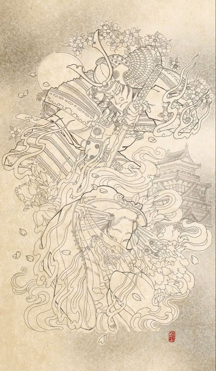 900+ ý tưởng hay nhất về Samurai tattoo trong 2026