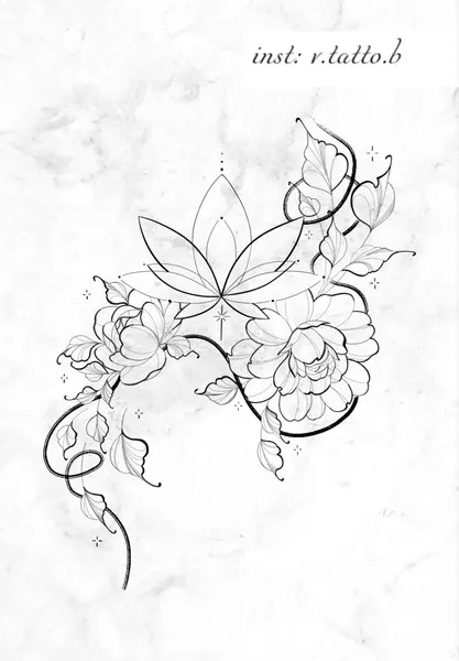 flowers tattoo