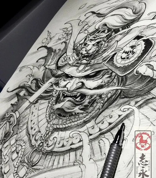 900+ ý tưởng hay nhất về Samurai tattoo trong 2026