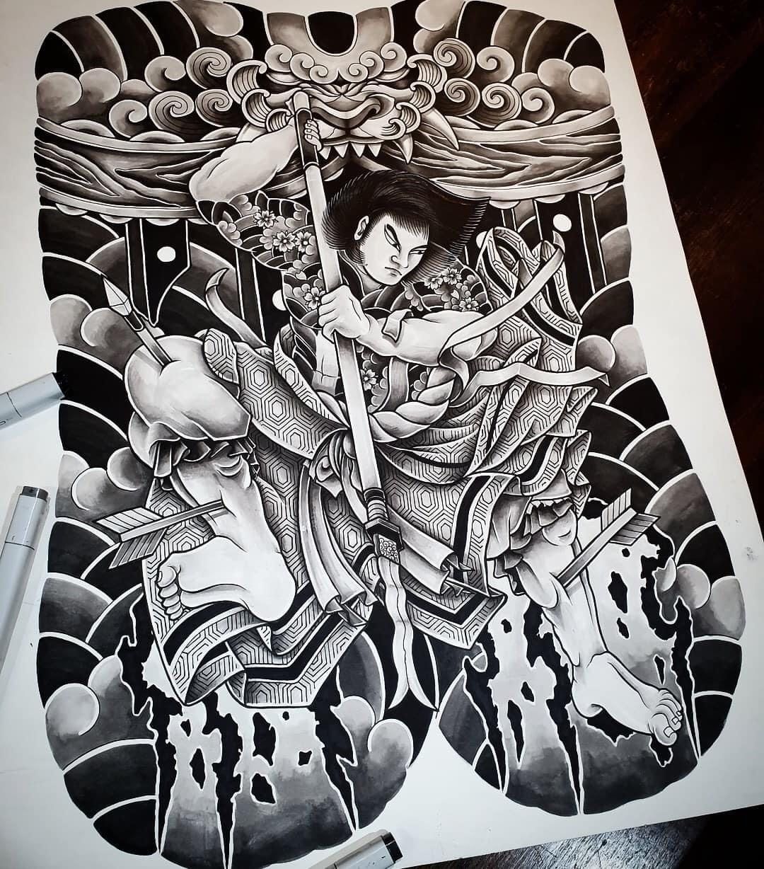 900+ ý tưởng hay nhất về Samurai tattoo trong 2026