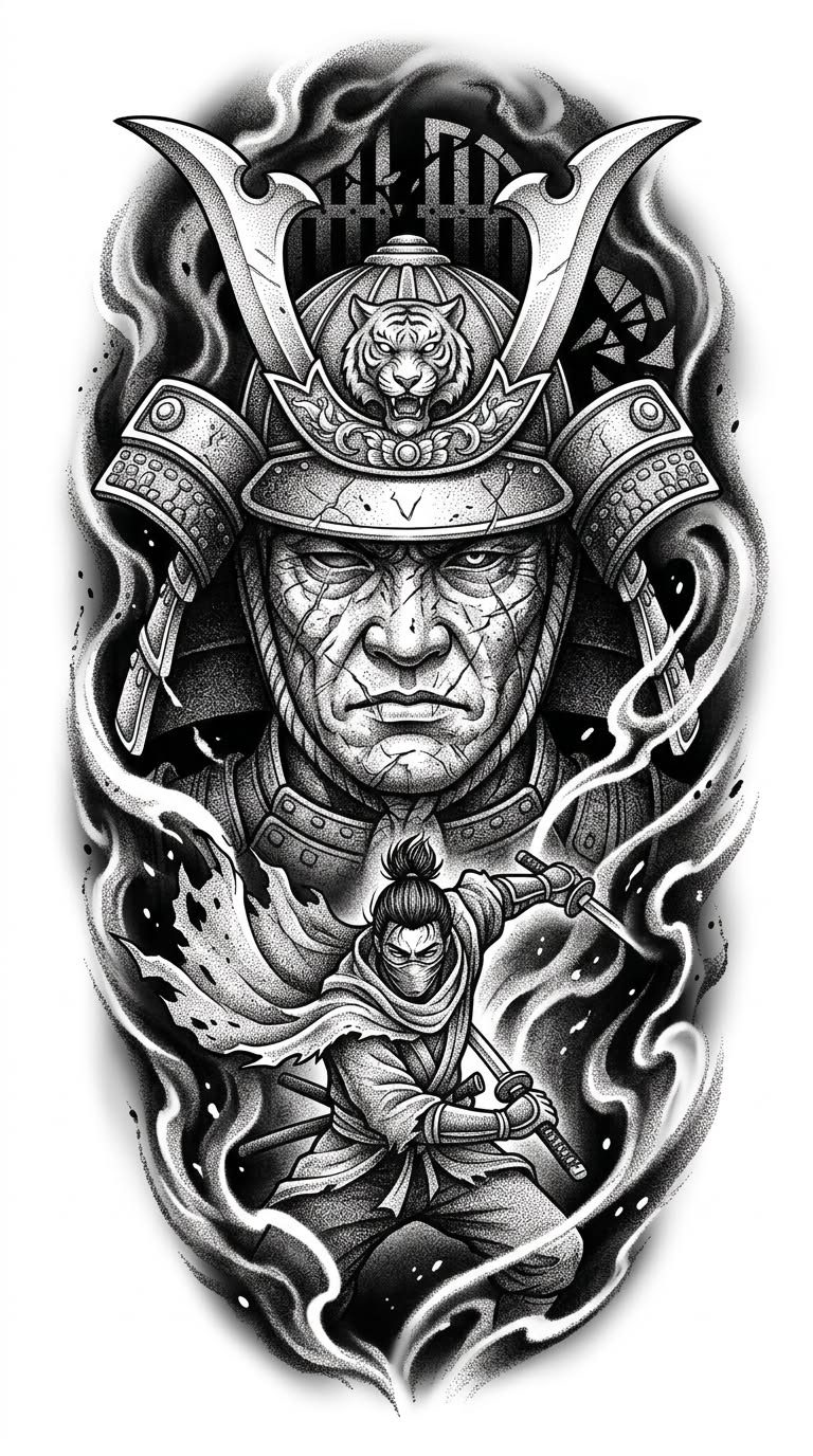 Samurai tattoo idea
